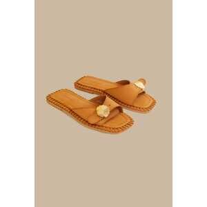Farm Rio Caramel Sandal Slipper